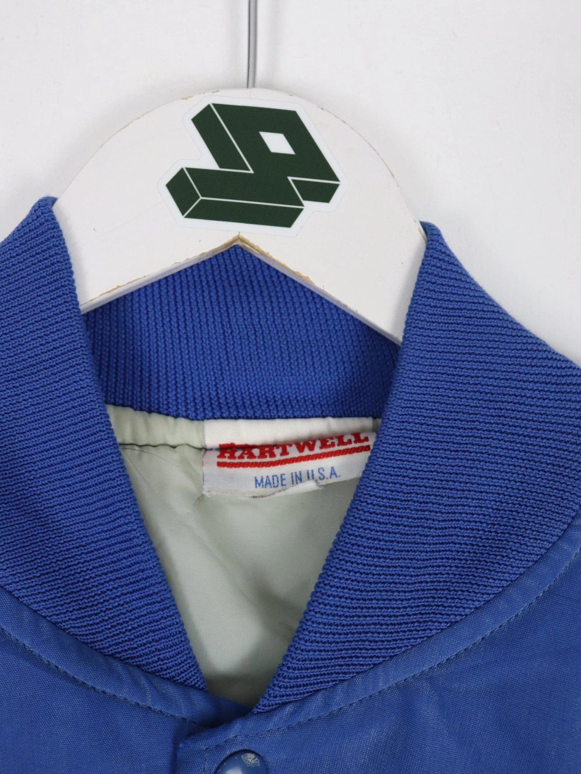 Vintage Hartwell Jacket Mens Blue Snap On Bomber 90s