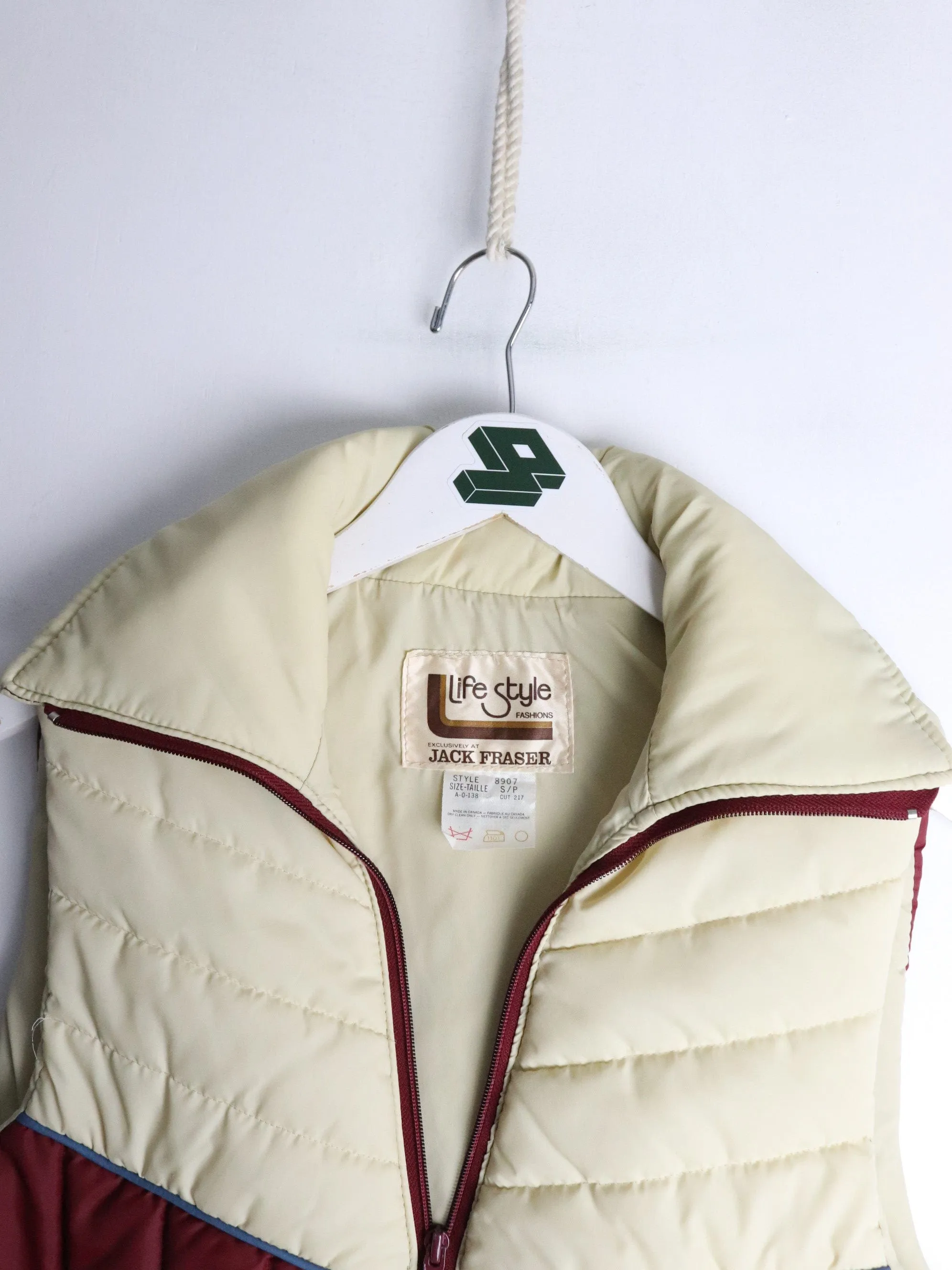 Vintage Lifestyle Jack Fraser Vest Mens Small Red Jacket