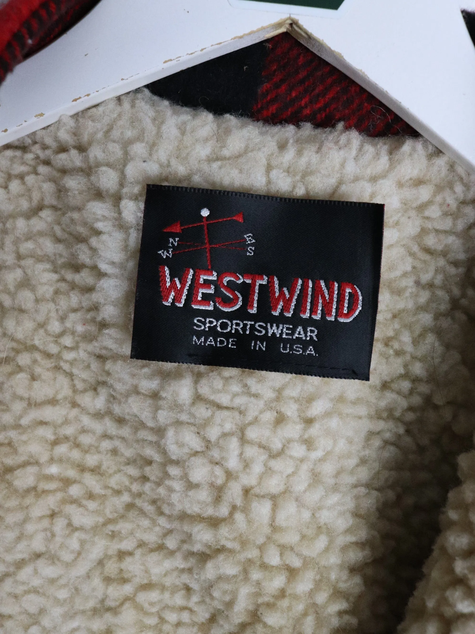 Vintage Westwind Jacket Mens Medium Red Wool Buffalo