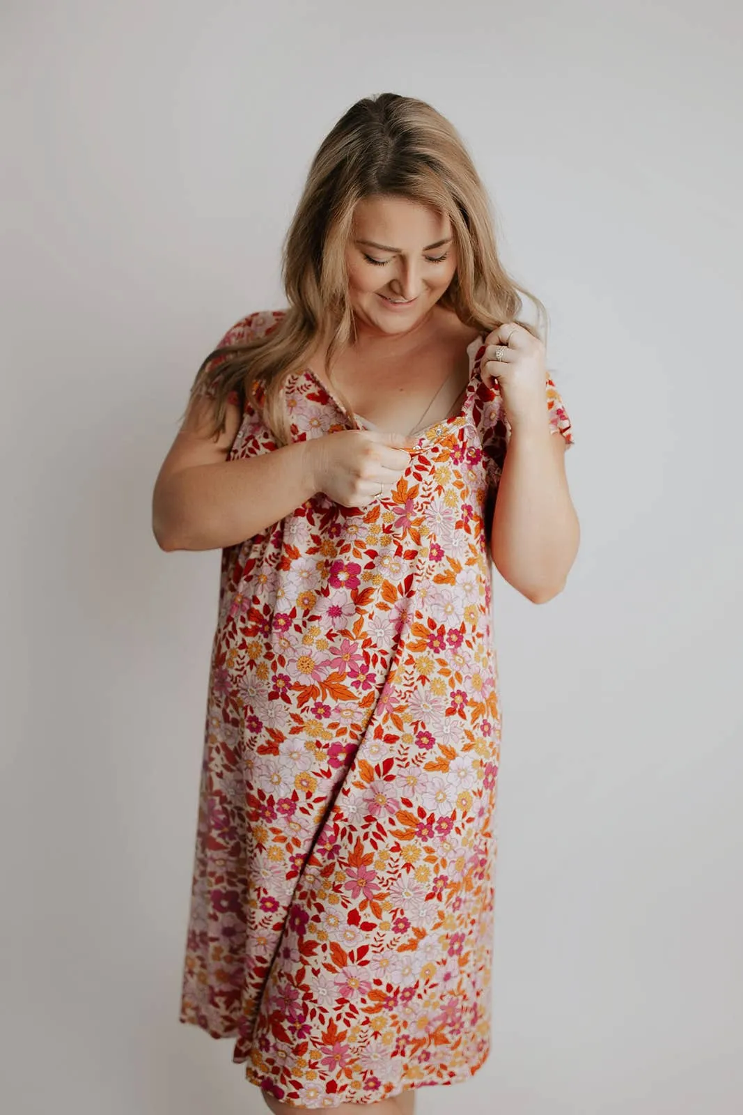 Wild Child Maternity Mommy Labor and Delivery/ Nursing Gown