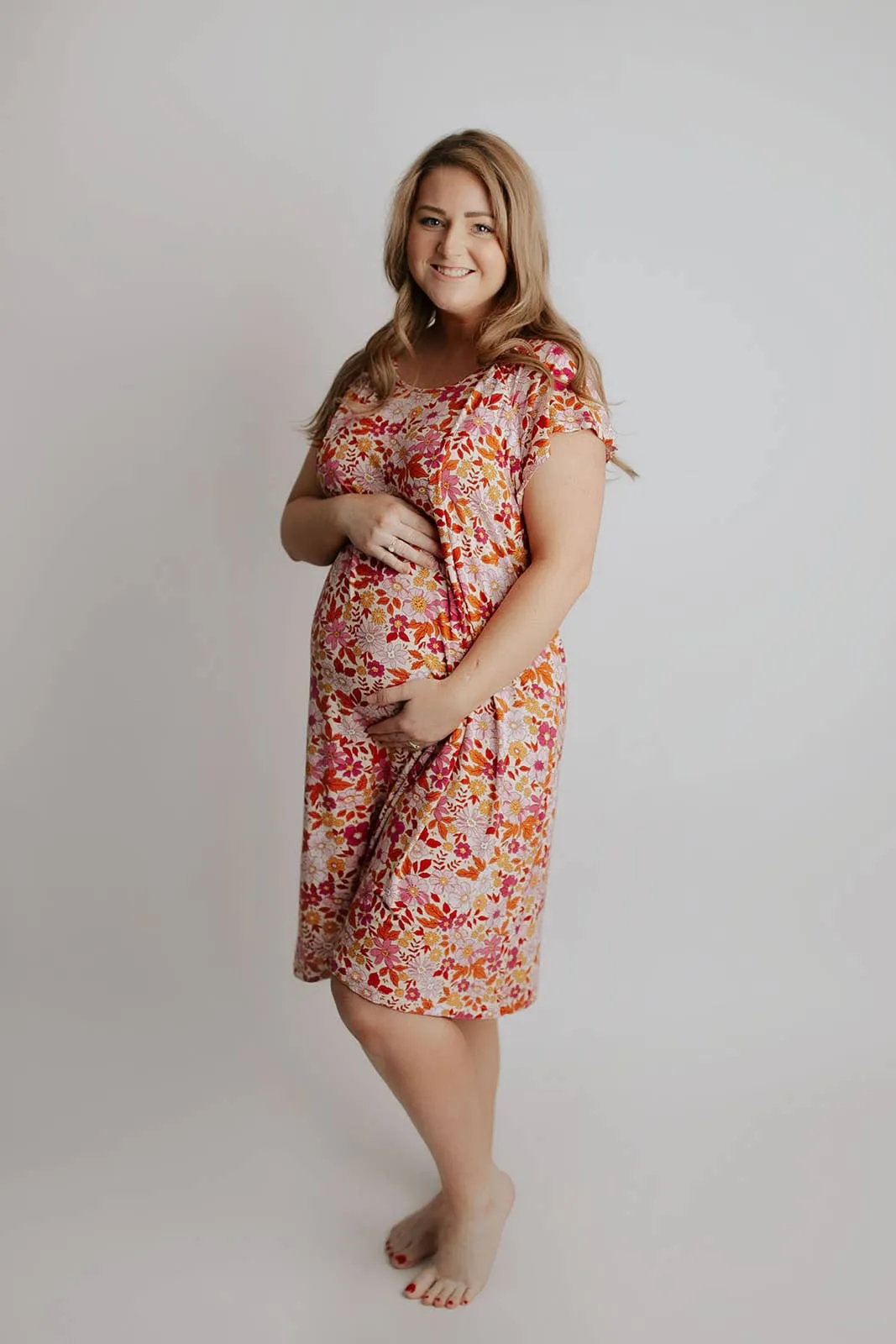Wild Child Maternity Mommy Labor and Delivery/ Nursing Gown