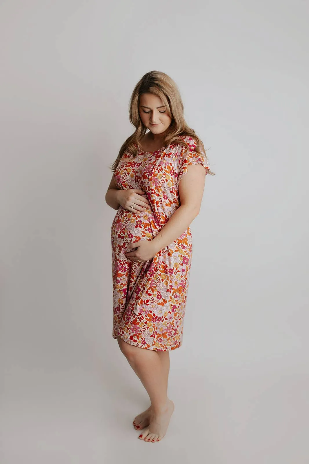 Wild Child Maternity Mommy Labor and Delivery/ Nursing Gown